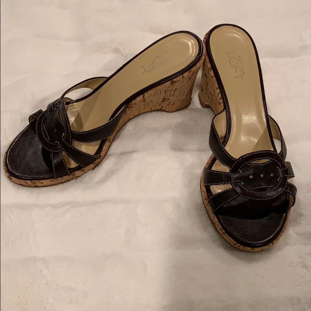 Ann Taylor Loft Wedge Sandal